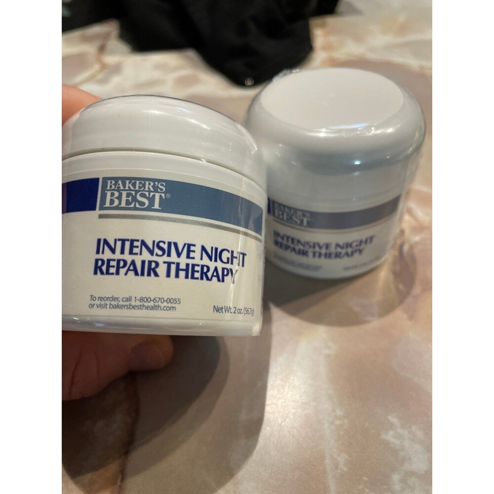 2 Baker's Best Intensive Night Repair Therapy face cream lotion expires 12/25
